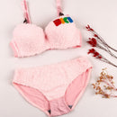 FAUX FUR ELEGANT BRA SET-2