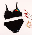 FAUX FUR ELEGANT BRA SET-1