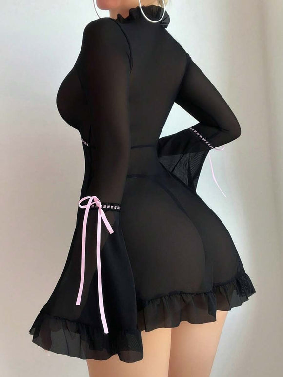 Transparent Short Night Dress