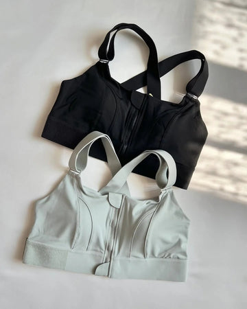Premium Quality Zipper Sports Bra - 0