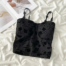 Saxy Floral Padded Crop Top-6