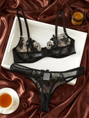 Botanical Lace Embroidery Transparent Set-4