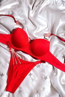 Starstrucks Rhinestone Padded Victoria Bra Set (Bra & Panty)-5