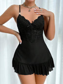 Petal Lace Nightdress & Robe Duo-15