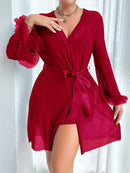 Petal Lace Nightdress & Robe Duo-23