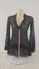 Transparent Short Night Dress-7