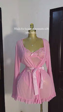 Petal Lace Nightdress & Robe Duo-25
