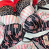 Black with Pink bow Print