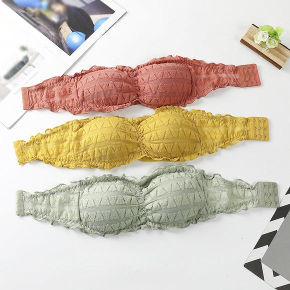 Strapless Crocodile Style Bra With BACK Hook