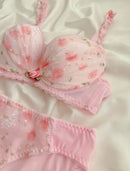 Floral Rose Print Bra & Panty Set-7