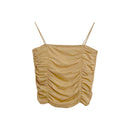 Multi Colour's Pleated Design Imported ice Silk Paded Top-3