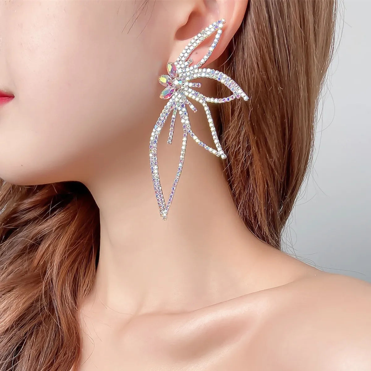 Pear Wings Statement Earrings