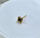 Black Golden piercing Nosepin-3