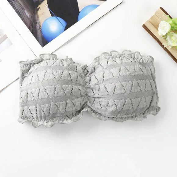 Strapless Crocodile Style Bra With BACK Hook