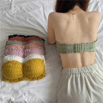 Strapless Crocodile Style Bra With BACK Hook