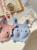 Cute Fuzzy Bunny Face Padded Bra – Ultra Soft & Comfy-1