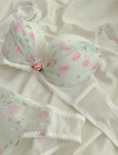 Floral Rose Print Bra & Panty Set-6