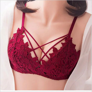 Buy red Embroidery Pushup Bra