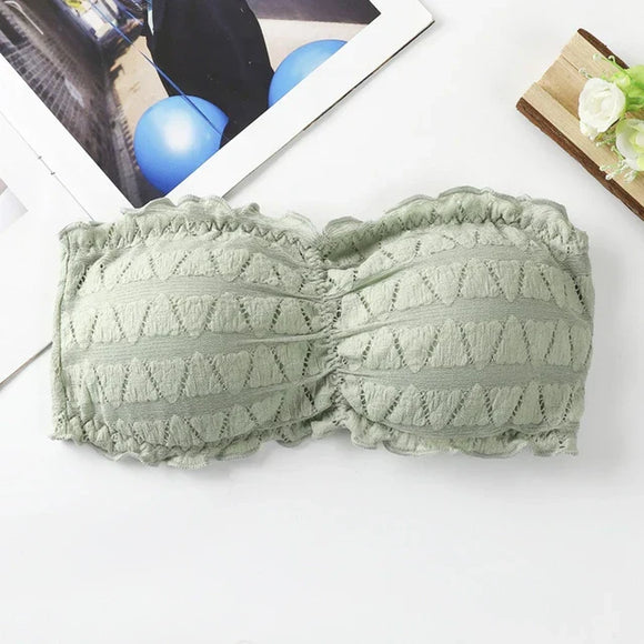 Strapless Crocodile Style Bra With BACK Hook