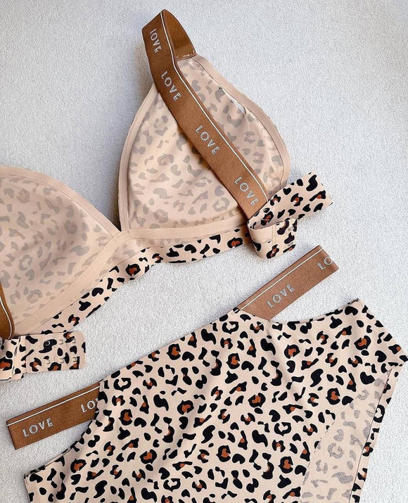 Wildlove Leopard Print Bra Panty Set