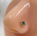 Black Golden piercing Nosepin-1