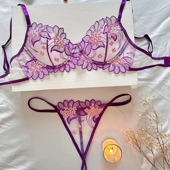 Botanical Bloom Bra Set