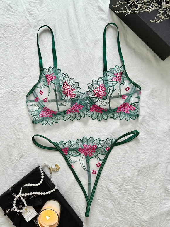 Botanical Bloom Bra Set