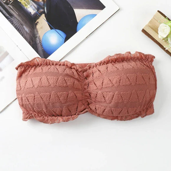 Strapless Crocodile Style Bra With BACK Hook