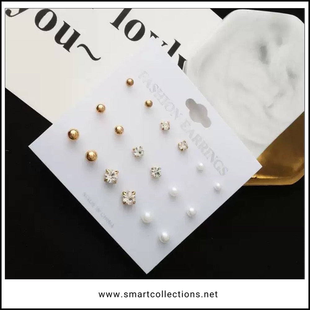 9 pair Earstuds pack