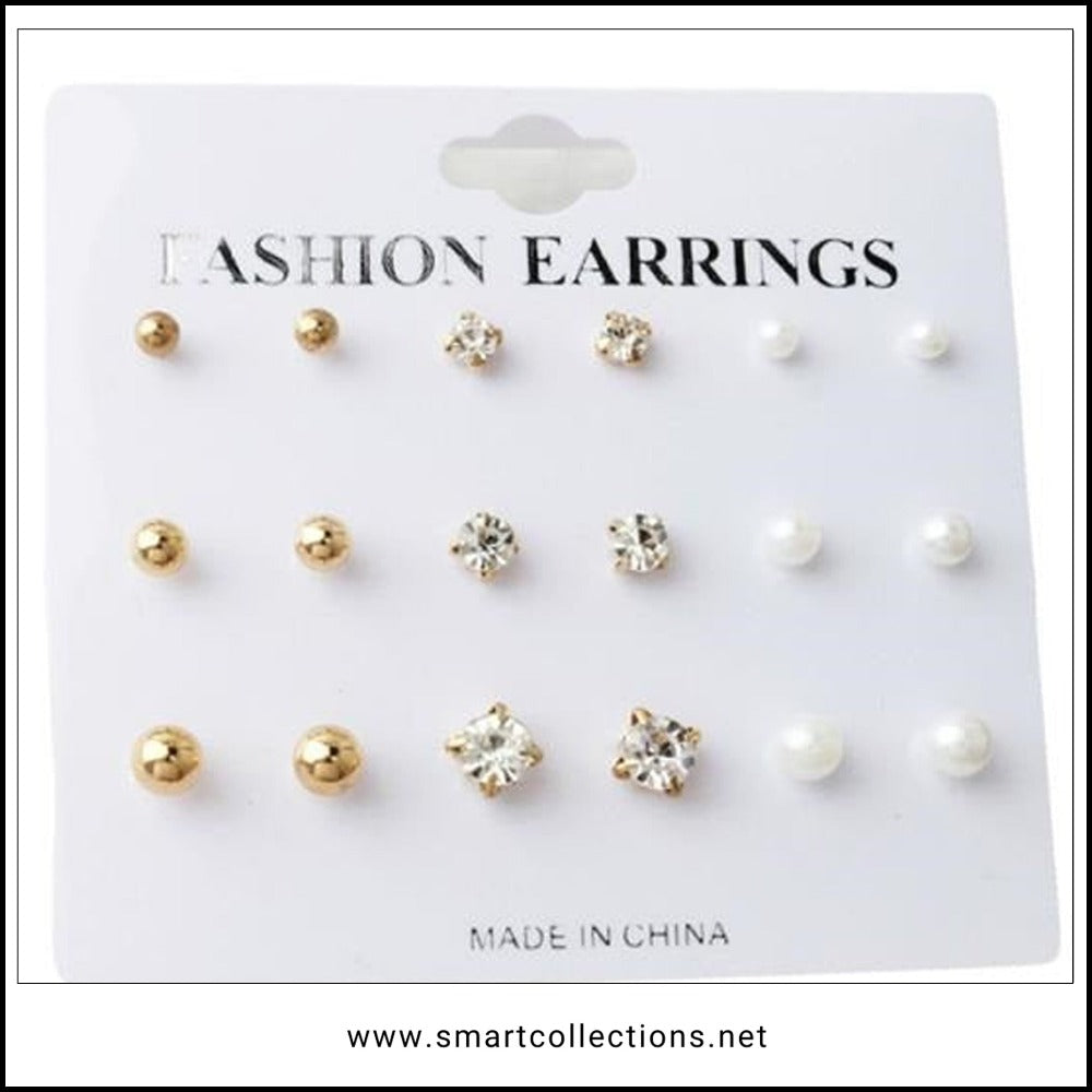 9 Pair Earstuds Pack