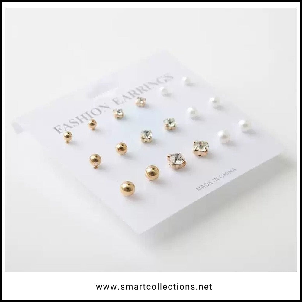 9 Pair Earstuds Pack