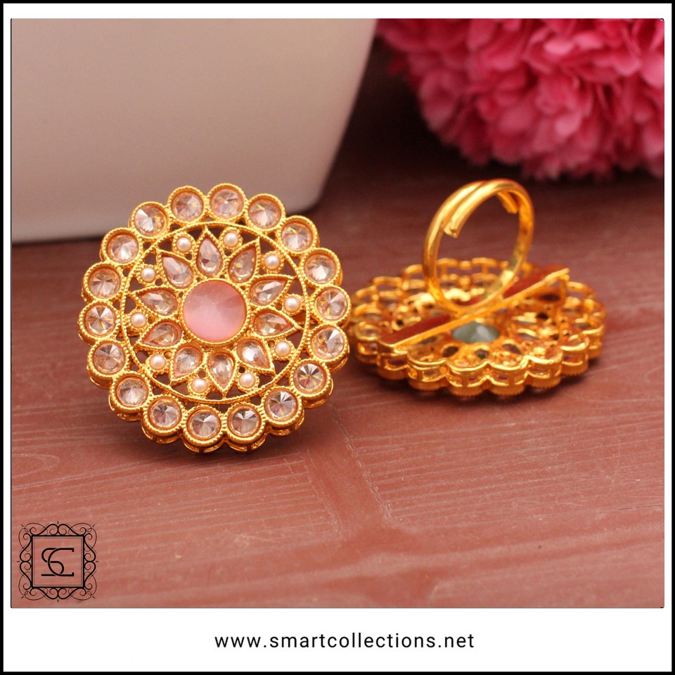 Kundan adjustable Ring