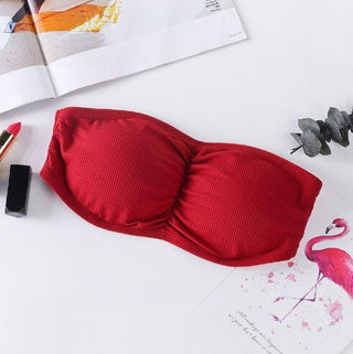 Buy red Strapless Invisible Bra