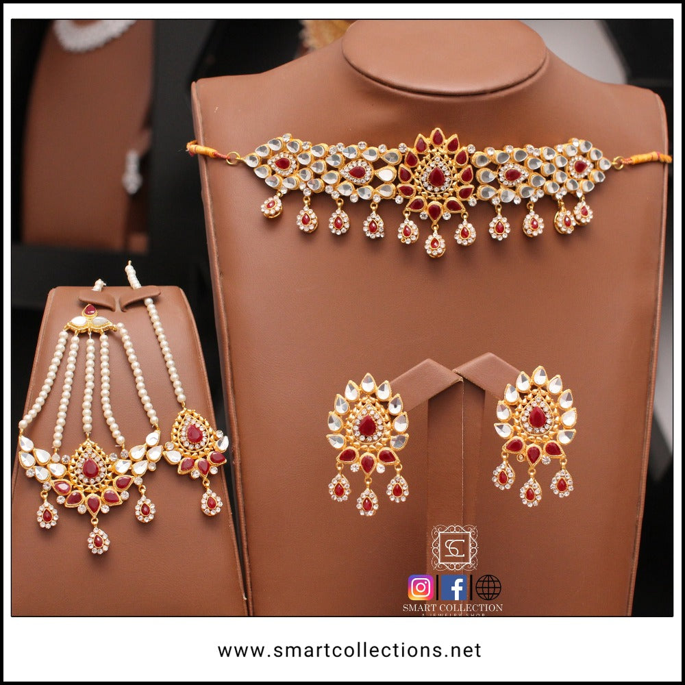 Kundan Mirror Set