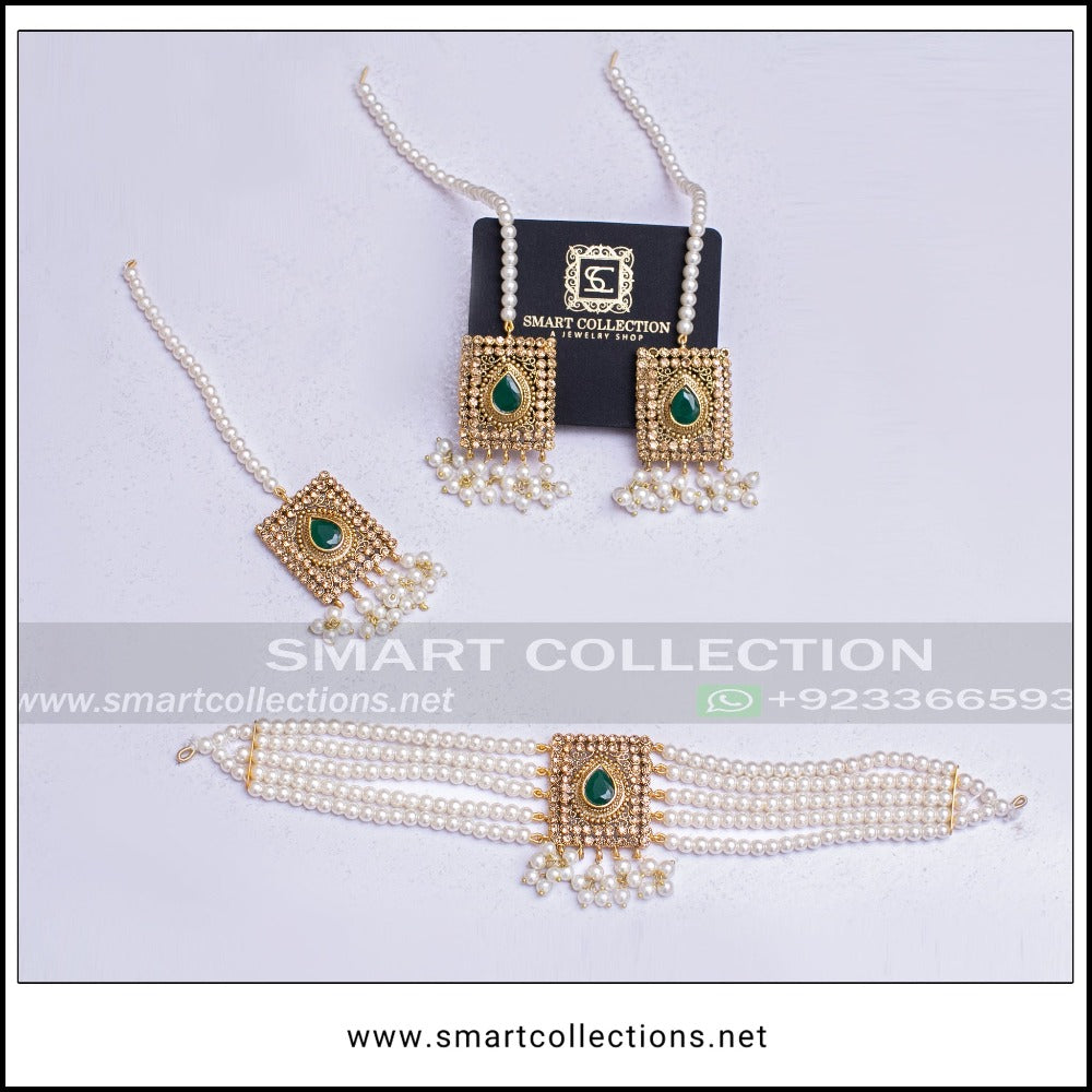 Pearl Choker Set - 0