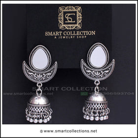 Leaf Mirror Jhumki