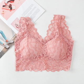 Buy pink Lace Seamless Bralette
