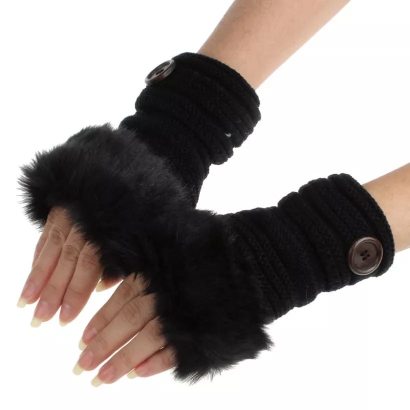 FingerLess Fur Gloves