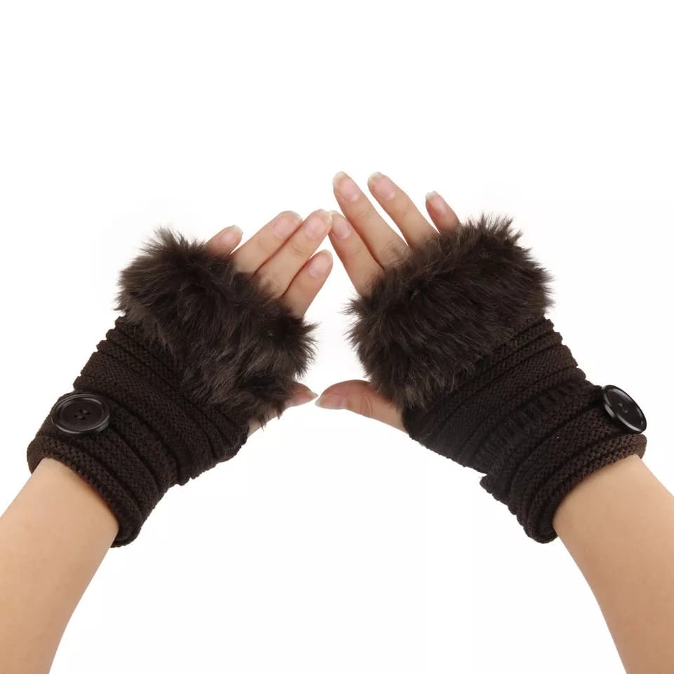 FingerLess Fur Gloves