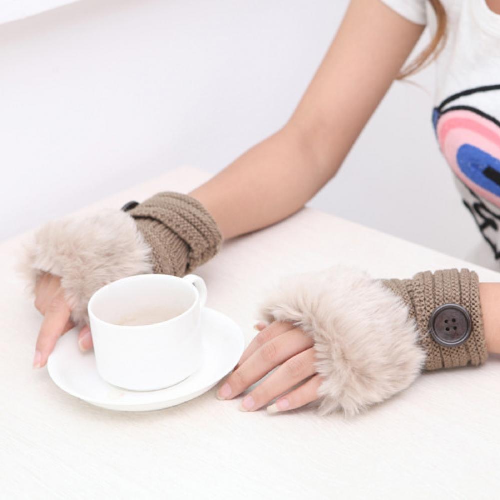 FingerLess Fur Gloves