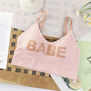 Buy pink BABE Print Soft Padded Bra